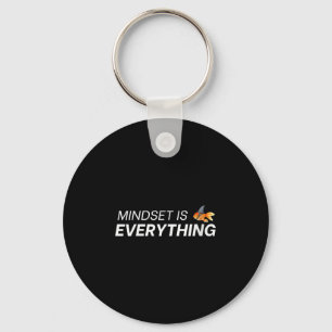 Everything Is Mindset Shark Fin Goldfish Vintage Q Key Ring