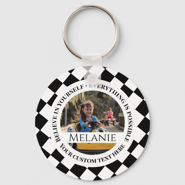 Everything is possible - Believe in yourself Key Ring (Front)