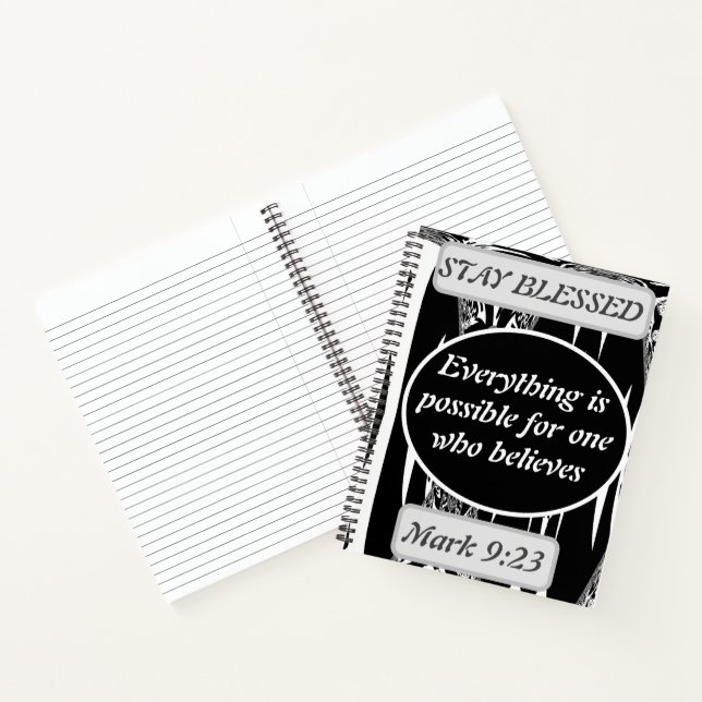Everything is possible for one who believes Mark 9 Notebook (Inside)