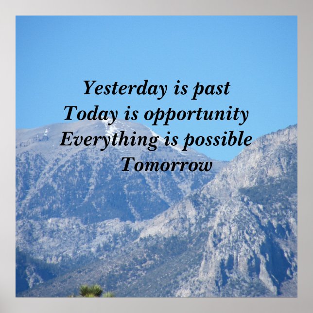Everything is possible Tomorrow Poster (Front)
