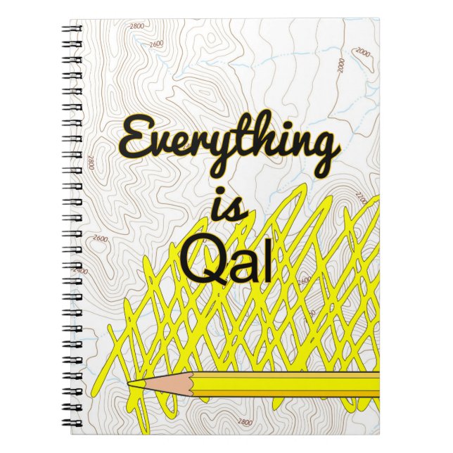 Everything is Qal- Geologist's Notebook (Front)