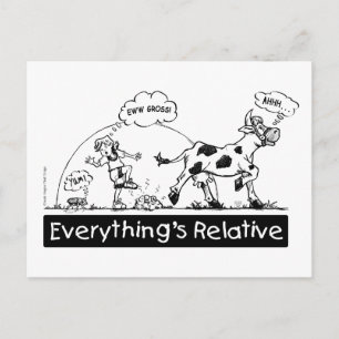 Everything is Relative Postcard