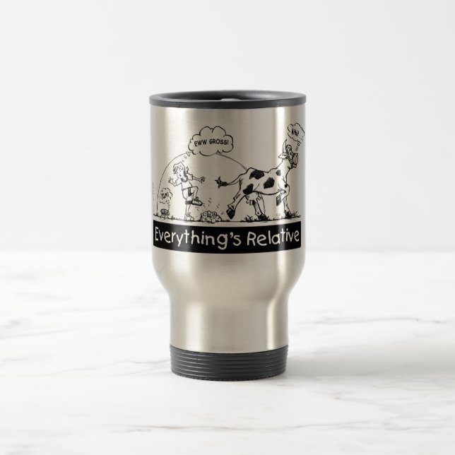 Everything is Relative Travel Mug (Center)