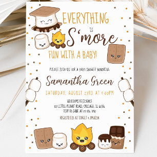 Everything is S'more Fun Baby Shower Invitation