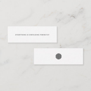 Everything is Unfolding Perfectly Mini Affirmation Loyalty Card