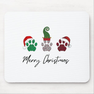 Everything Italian Greyhound Merry Christmas Paw P Mouse Pad