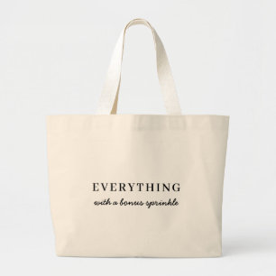 Everything Modern Minimalist Stylish Design Large Tote Bag