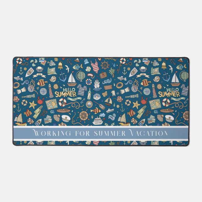 Everything Nautical, Beachy & Coastal Desk Mat (Front)