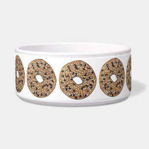 Everything Poppy Sesame Seed Bagel Breakfast Food