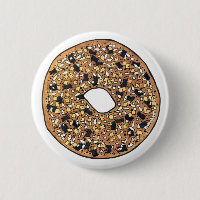 Everything Poppy Sesame Seed Bagel Breakfast Food