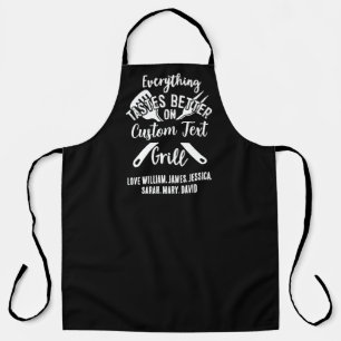 Everything Tastes Better On Custom Grill Name Apron