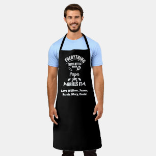 Everything Tastes Better When Papa Grills it Apron