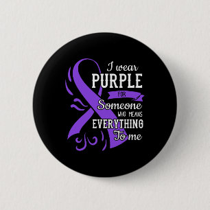 Everything To Me Epilepsy Day Purple Ribbon Epilep 6 Cm Round Badge