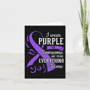 Everything To Me Epilepsy Day Purple Ribbon Epilep Card