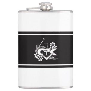 Everything Will Be OK" Motivational Graphic Tee Hip Flask
