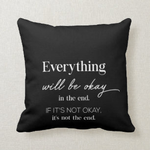 everything will be okay cushion
