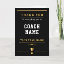 Everything You Do Trophy Coach Name