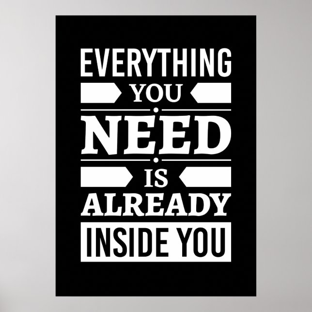 Everything You Need is Already Inside You Poster (Front)