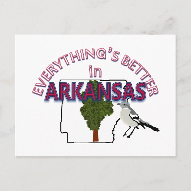 Everything's Better in Arkansas Postcard (Front)