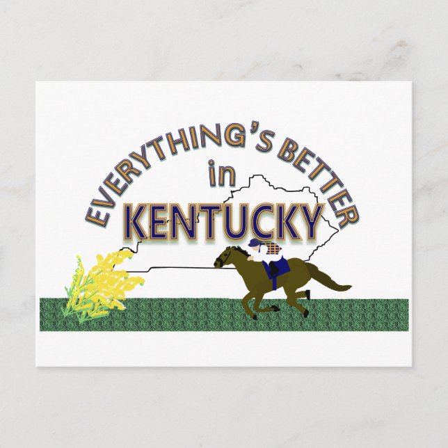 Everything's Better in Kentucky Postcard (Front)