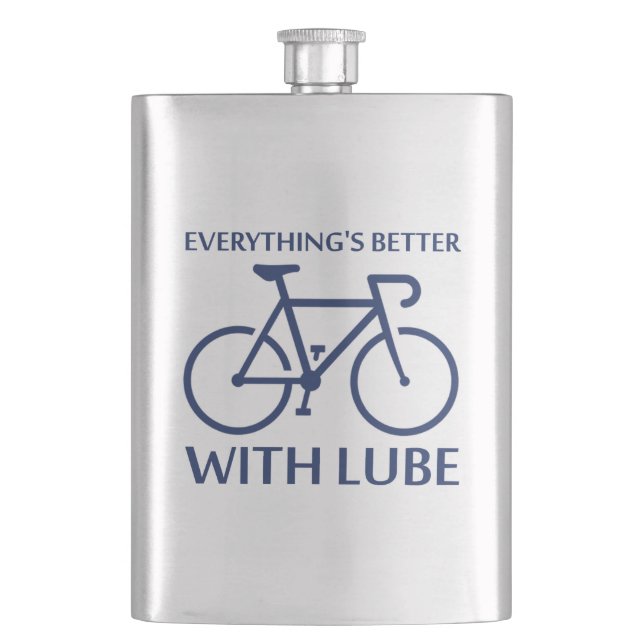 Everything's Better With Lube Hip Flask (Front)