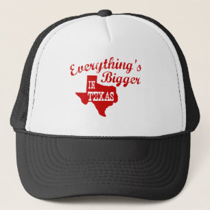 Everything's bigger in Texas State Shape Cap Hat