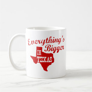 Everything's bigger in Texas State Shape Mug
