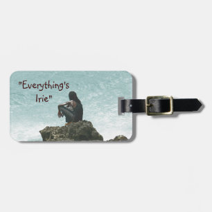 "EVERYTHING'S IRIE, MON", CARIBBEAN SCENE LUGGAGE TAG