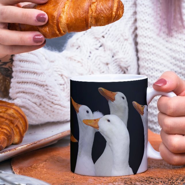 Everything's Just Ducky White Ducks Mug (In Situ Food)