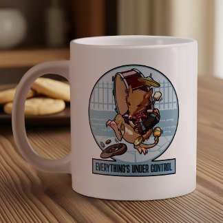 Everything's Under Control Bandicoot One Man Band Large Coffee Mug