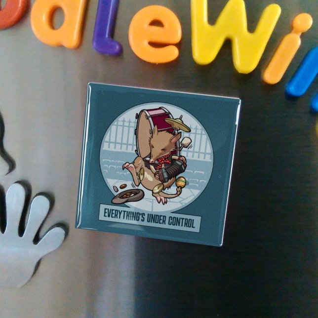 Everything's Under Control Bandicoot One Man Band Magnet (Creator Uploaded)