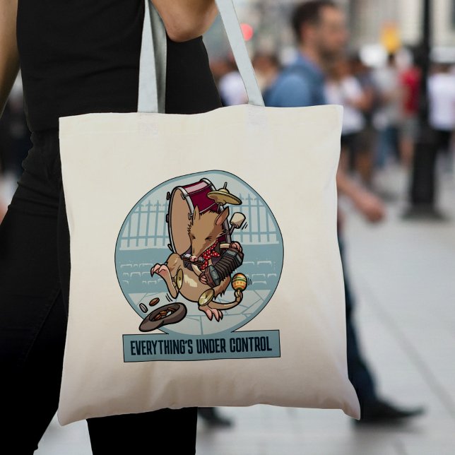 Everything's Under Control Bandicoot One Man Band Tote Bag (Creator Uploaded)