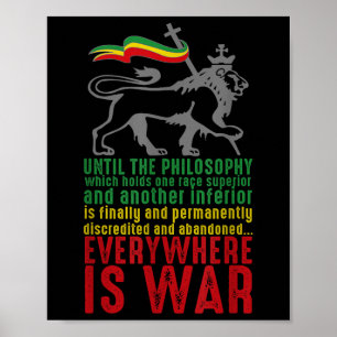 Everywhere Is War Haile Selie Speech Judah Lion Re Poster