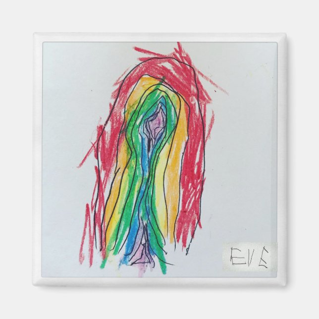 Eve's Rainbow Magnet (square) (Front)
