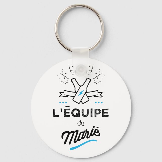 EVG l'équipe du marié Key Ring (Front)