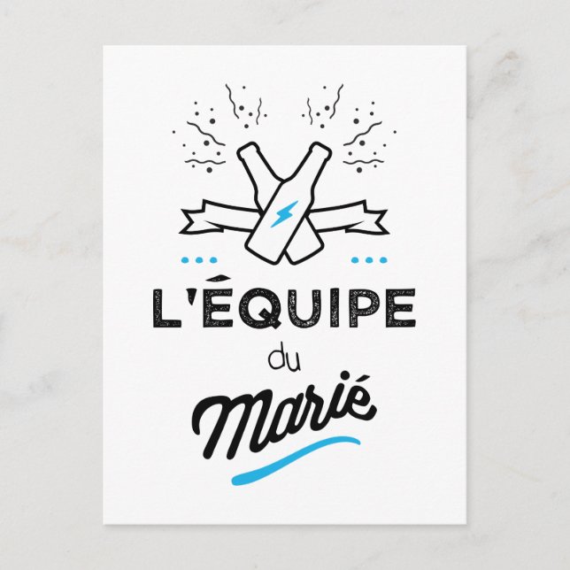 EVG l'équipe du marie Postcard (Front)
