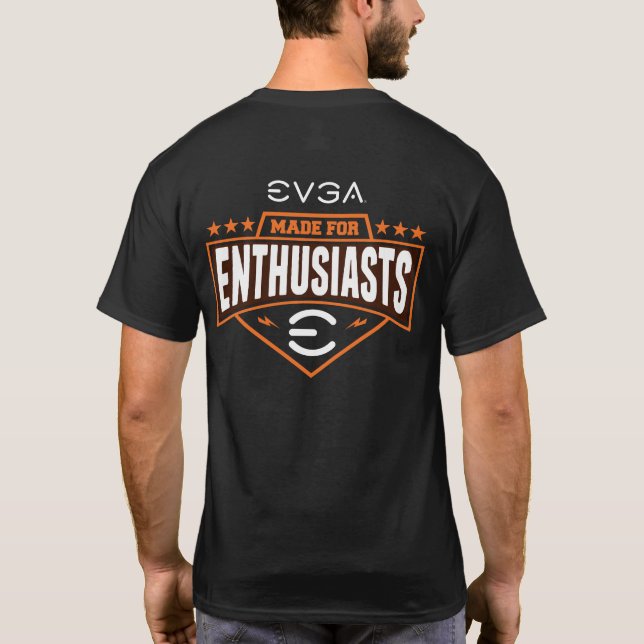 EVGA “Made for Enthusiasts” Black T-Shirt (Back)