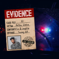 Evidence true crime murder mystery birthday photo