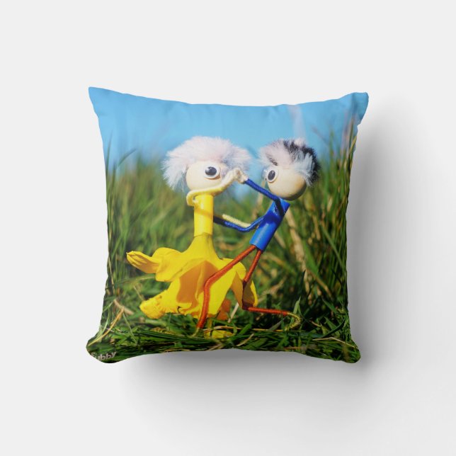 Evidently dancing actively Fubby puppetry. Cushion (Front)
