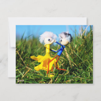 Evidently dancing actively Fubby puppetry. Postcard