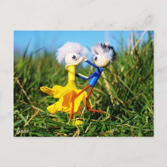 Evidently dancing actively Fubby puppetry. Postcard (Front)