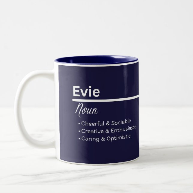 Evie Personalized Coffee Mug (Left)
