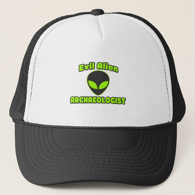 Evil Alien Archaeologist Trucker Hat (Front)
