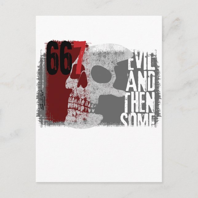 Evil and then some postcard (Front)
