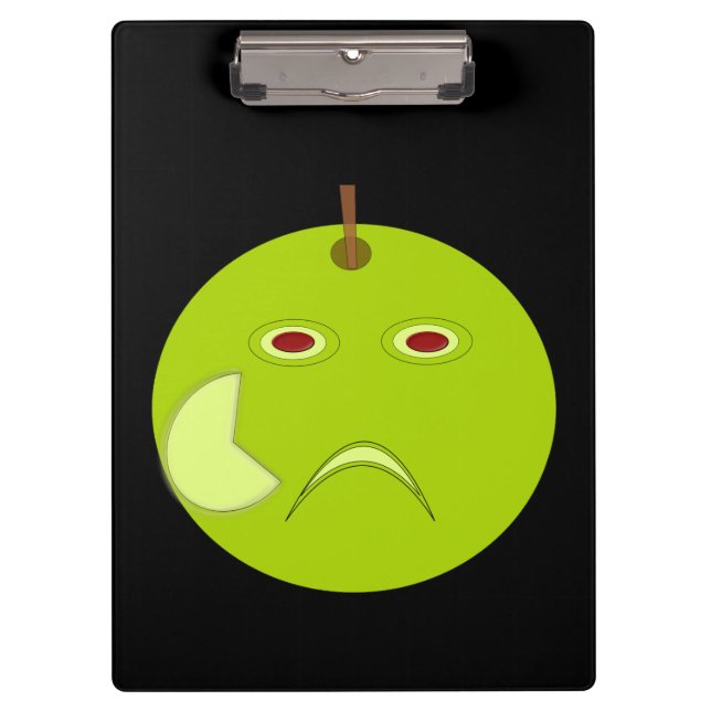 Evil Apple with Scar Clipboard (Front)