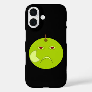 Evil Apple with Scar Halloween iPhone 16 Case