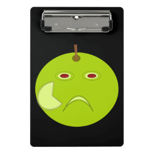 Evil Apple with Scar Halloween Mini Clipboard