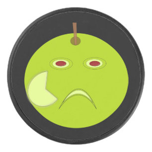 Evil Apple with Scar Hockey Puck