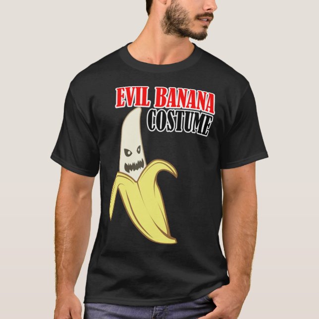 Evil Banana Costume Funny T-Shirt (Front)