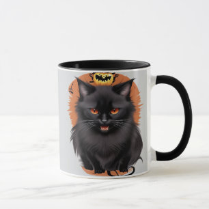 Evil Black Cat Mug